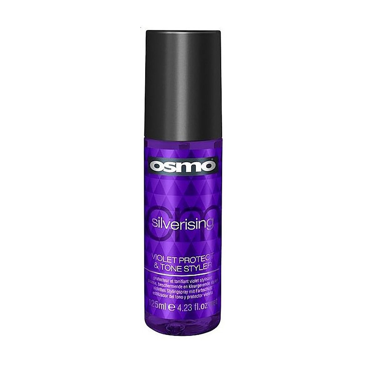 Незмивний спрей Osmo Silverising Violet Protect &amp; Tone Styler для тонування та стайлінгу волосся, 125 мл